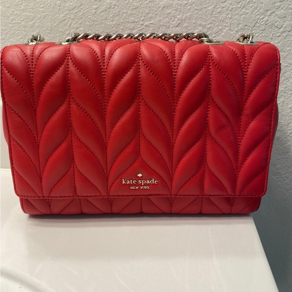 Kate Spade Briar Lane Quilted Emelyn Red Bag
